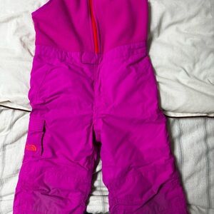 The North Face Pink Snow Bib
